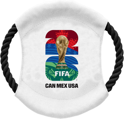 Littlearth Flying Disc Toy for Pets - Officially Licensed FIFA 2026 Soccer Fan Pet Toy