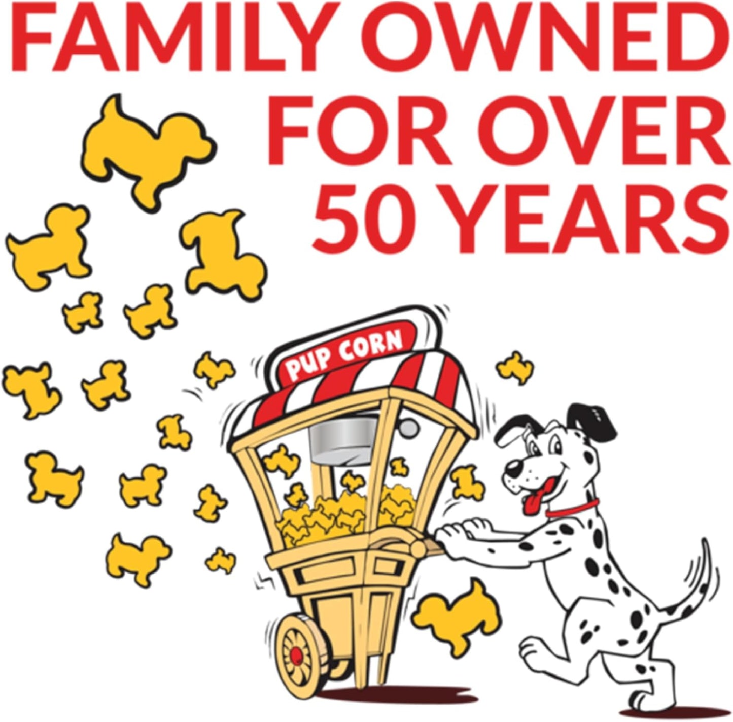 Pup Corn Plus - Puffed Dog Treats with Prebiotics and Probiotics - Bacon & Peanut Butter (24oz) - Made in USA