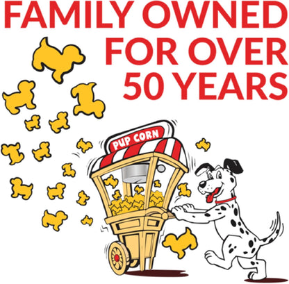 Pup Corn Plus - Puffed Dog Treats with Prebiotics and Probiotics - Bacon & Peanut Butter (24oz) - Made in USA