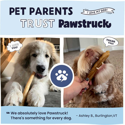 Pawstruck 2-in-1 Collagen Wrapped Jerky Natural Treats for Dogs - 5 Medium Rolls - Limited Ingredient Grain Free for Small, Medium, and Large Dogs