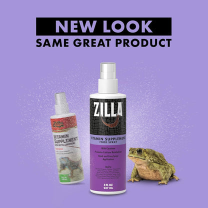 Zilla Vitamin Supplement Food Spray, with Carotene, Spray-on Multivitamin Supplement for Reptiles