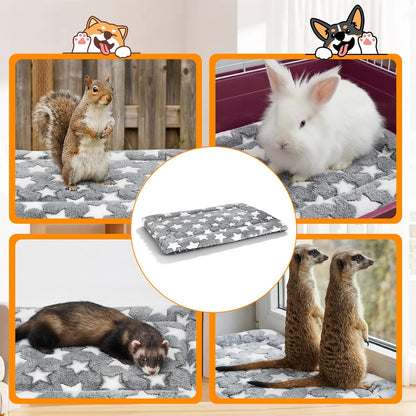 4 Pcs Dog Bed Mat Plush Orthopedic Outdoor Crate Mat with Non-Slip Bottom Washable Dog Cats Kennel Pad Reversible Crate Pads Soft Bed Crate-Pads for Crates, Travel, and Home(16 x 24 x 1.4 Inch,Gray)