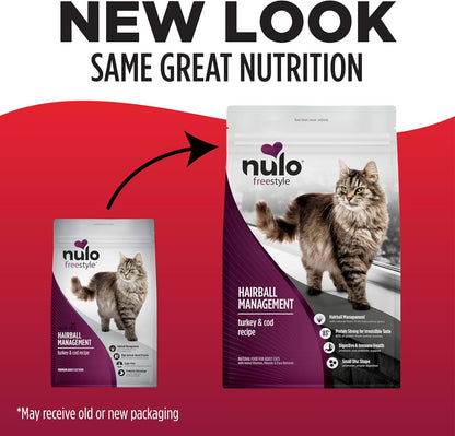 Nulo Freestyle Cat Food, For Hairball Management, Premium Grain-Free Dry Small Bite Kibble, All Natural Animal Protein Recipe with BC30 Probiotic for Digestive Health Support, 14 Pound (Pack of 1)