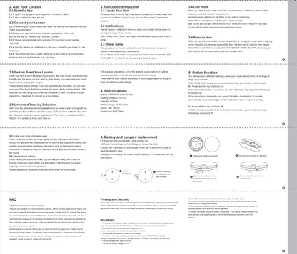 Cat Tracker Collar - Waterproof Airtag Cat Collar with Finder Tag (iOS ONLY), Compatible with Apple Find My, Breakaway Tractive Design with Reflective Pattern & Bell, Khaki(Not for Android Devices)