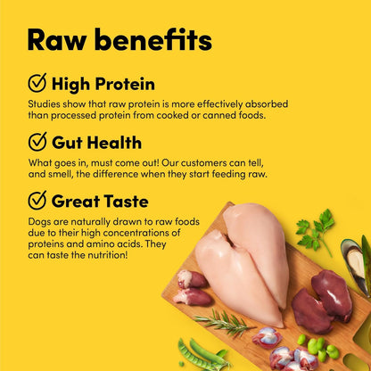 RawMix50 Premium Freeze-Dried Raw Cage-Free Chicken Recipe Dog Food, Protein Rich, Includes Kibble, Non-GMO, No Wheat or Corn, 12 oz