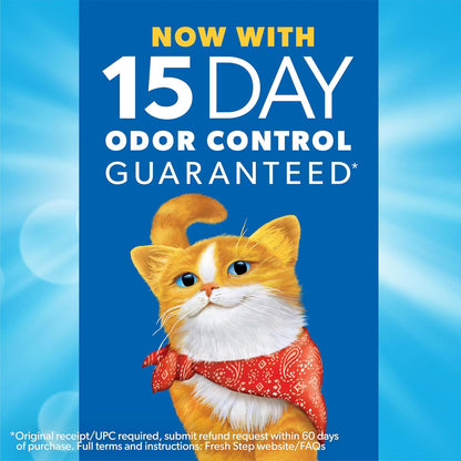 Fresh Step Extreme Clumping Litter With Febreze Freshness, Mountain Spring Scent Clumping Cat Litter With Guaranteed Odor Control, 14 lb. Box