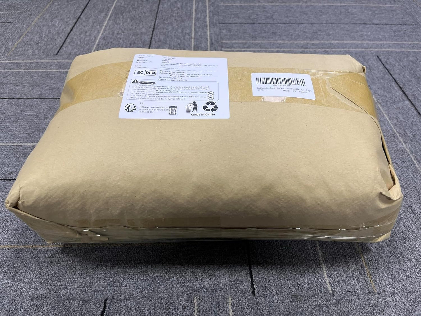 Dog Car Seat Up to 55lb,2 Clip-On Safety Adjustable Leashs Car Dog Bed for 2 Small Dogs,Fully Detachable and Washable Pet Car Seat with 2 Storage Pockets,Easy to Install(Black/Grey, Large)