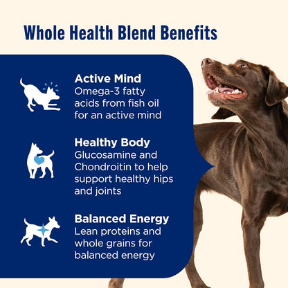 Nutrish Large Breed Real Chicken, Pea, Brown Rice & Carrot Recipe Whole Health Blend Dry Dog Food, 14 lb. Bag (Rachael Ray)