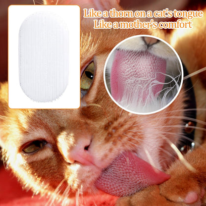 Gentle Cat Tongue Brushes Soft Cat Brush Comfortable Serrations Brushes Scratch-Free Removes Hair Mat Loose Fur Mimicking Maternal Lick Soothing Massage for Cats Enhancing Intimacy