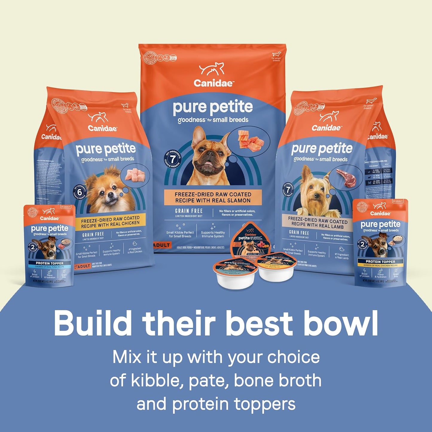 CANIDAE Pure Petite Premium Dry Dog Food for Small Breeds, Chicken & Wholesome Grains Recipe, 4 lbs.