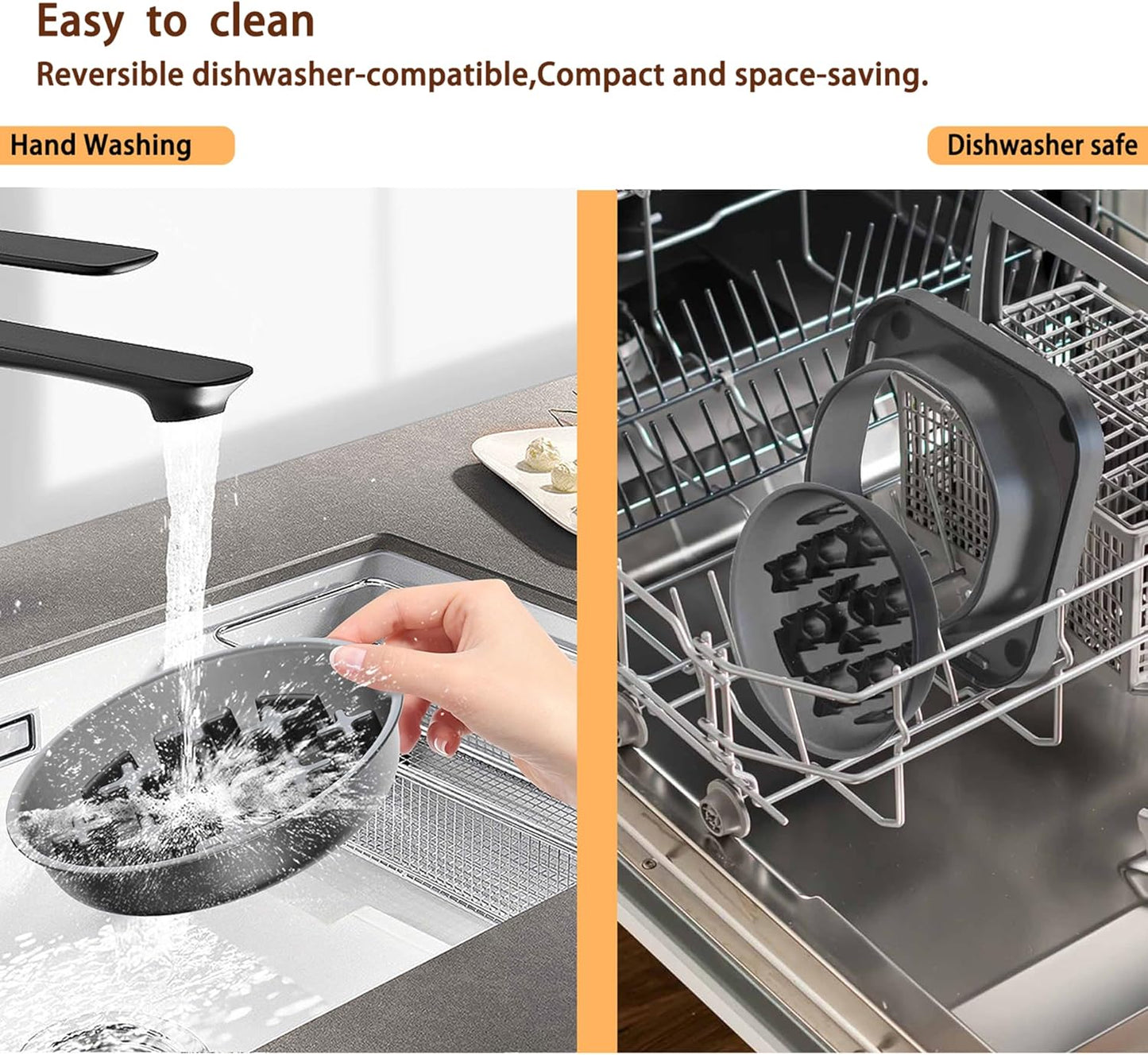 Slow Feeder Dog Bowls for Small Breed, Anti-Slip Puzzle Feeder Bowl to Slow Down Eating for Dogs, 1 Cup Maze Pet Food Feeding Bowl, Bloat Stop Preventing Puppy Dish - Starry Gray