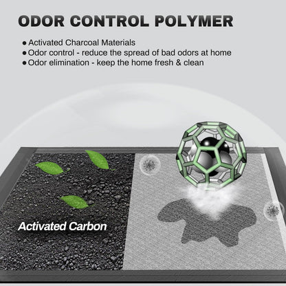 Charcoal Puppy Pads 28x34 Inches Extra Large Dog Pee Pads Odor-Control & Leak-Proof Disposable Pet Training Black New Edge-Wrapping Thicken Potty Pad for Dogs, Cats, Rabbits (30 Pieces)