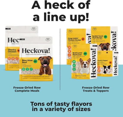 Chonky Chicken - Dog Treats Freeze Dried Chicken, Complete Meal & Topper, Real Cuts for Training - High Protein (21g Per Cup) Best Dog Stocking Stuffers, Made in The USA, 20oz Bag