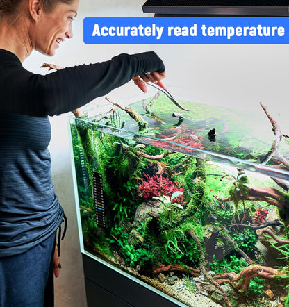 6PCS Fish Tank Thermometer Stick On, High Accuracy Adhesive Temperature Strips, Stick on Thermometer for Aquarium Fermenting Brewing Wine Beer Fahrenheit Celsius