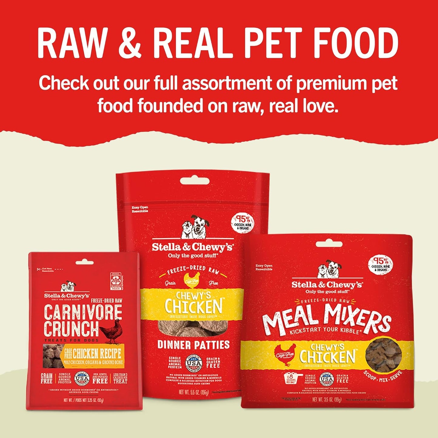 Stella & Chewy's Dental Delights with Freeze-Dried Chicken - Medium Dental Treats for Dogs, 5.5 Ounce Bag