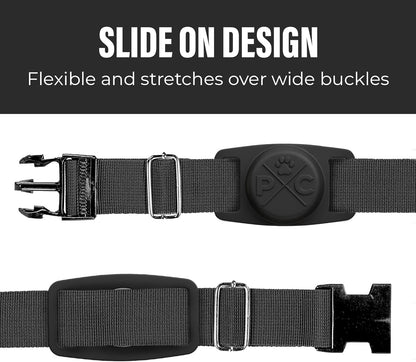 Pup Culture Cat Collar Airtag Holder - Extra-Durable, Lightweight, Protective - Track Your Cat Using Apple AirTag Technology