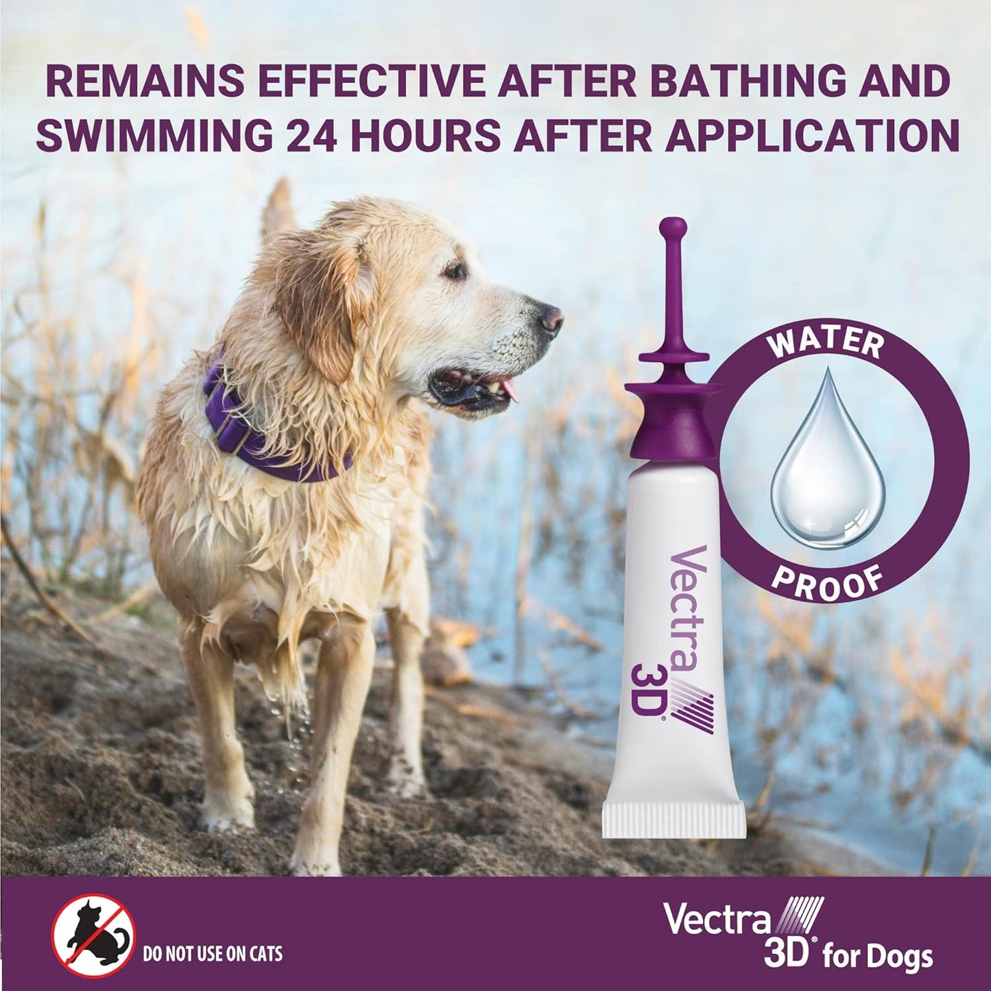 Vectra 3D for Dogs Flea, Tick & Mosquito Treatment & Prevention for Extra Small Dogs (5-10 lbs), 3 month supply