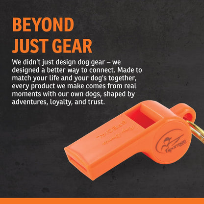 SportDOG Brand Roy Gonia Special Whistle Without Pea - Hunting Dog Training Whistle with Easy-to-Blow Design - Orange