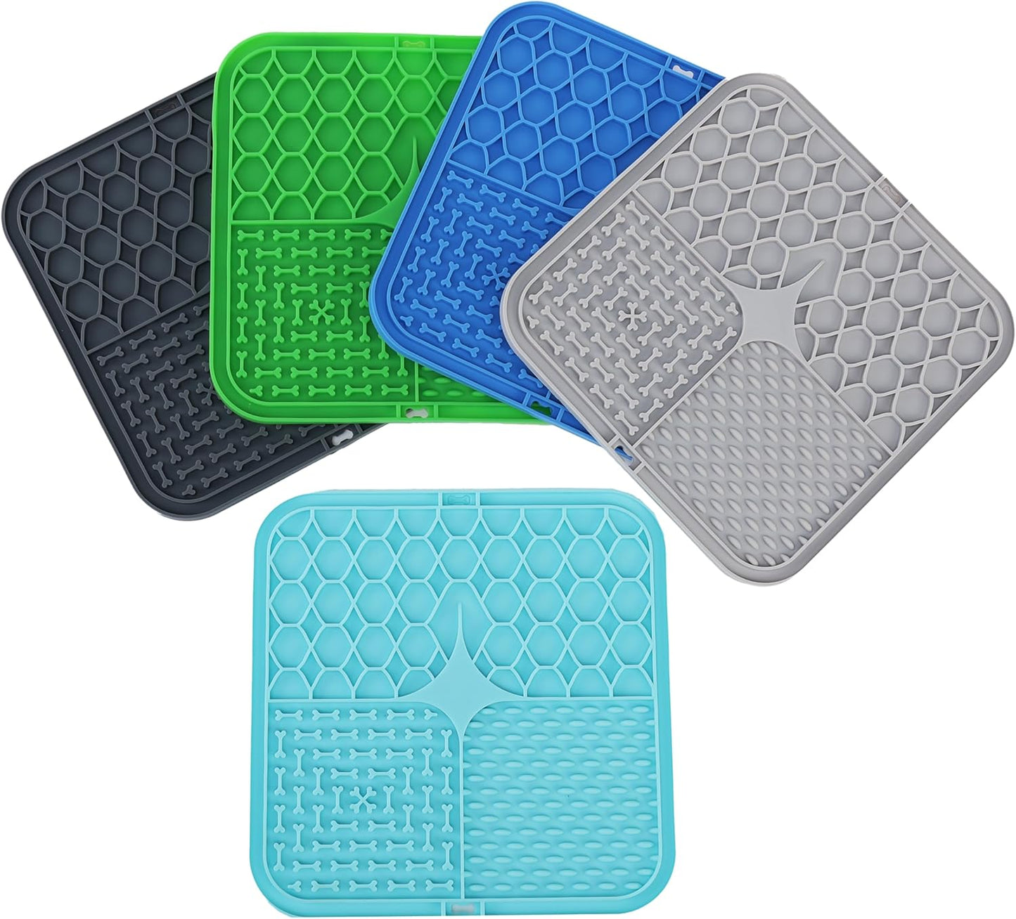 Park Life Designs Calming Lick Mat, 9-Inch, Silicone, Dark Grey