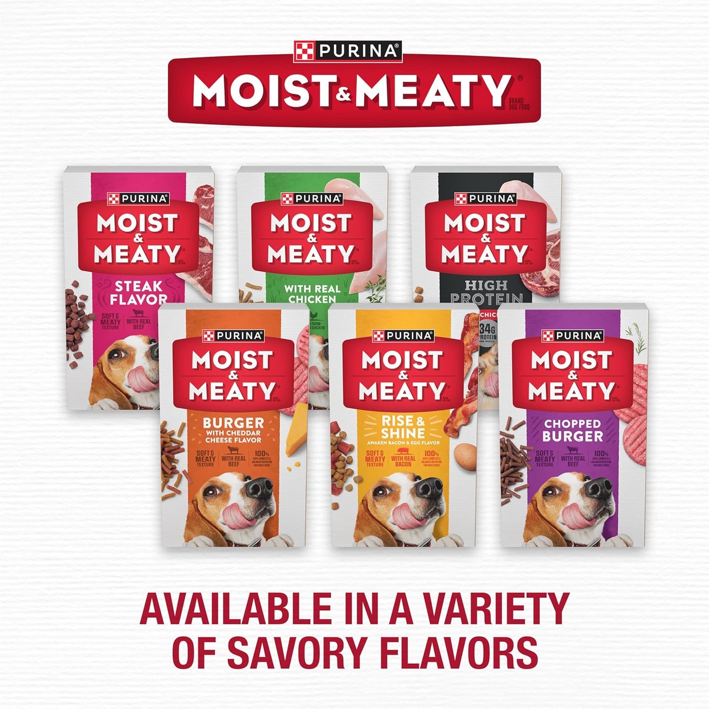 Purina Moist and Meaty with Real Chicken Recipe Soft Dog Food Pouches - 36 ct. Box