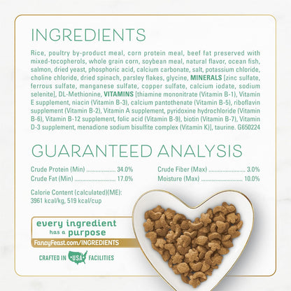 Purina Fancy Feast Dry Cat Food with Ocean Fish and Salmon - 3 lb. Bag