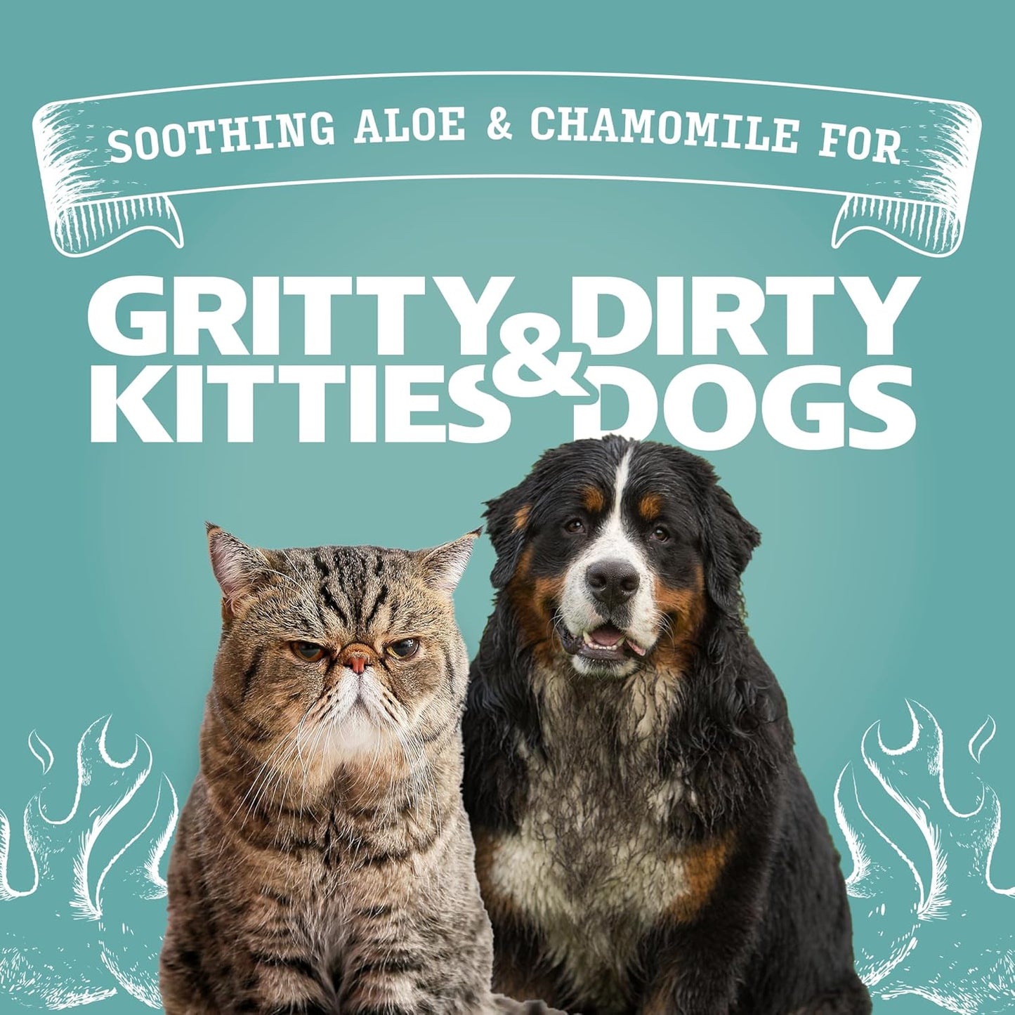 ANGRY ORANGE Pet Wipes for Dogs and Cats - Unscented and Gentle Grooming Wipes for Paws, Fur and Butt - 320 Count - Value 4 Pack