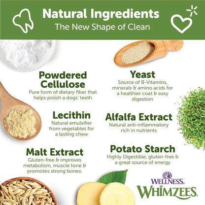 WHIMZEES Wellness Value Box Dog Dental Treats, Large Size, (24 Count)