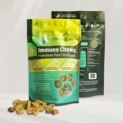 Pets Cat Immune Chews - 60 Count | Immune System Support for Cats | Antioxidant-Rich Formula with Essential Nutrients