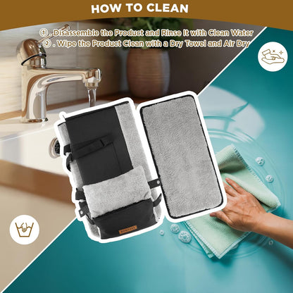 Upgraded Zipper Center Console Dog Car Seat for Small Dogs, Pet Booster Seat with Safety Hook & Adjustable Strap,Washable Center Console Car Bed with Storage Pocket for Pets up to 15lbs