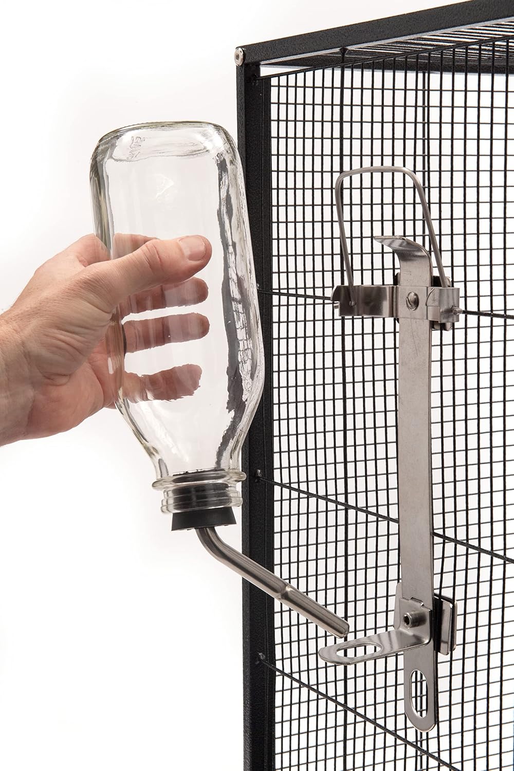 Lixit Heavy Duty Deluxe Glass Water Bottles for Birds, Dogs and Small Animals. (32oz Medium Tube)