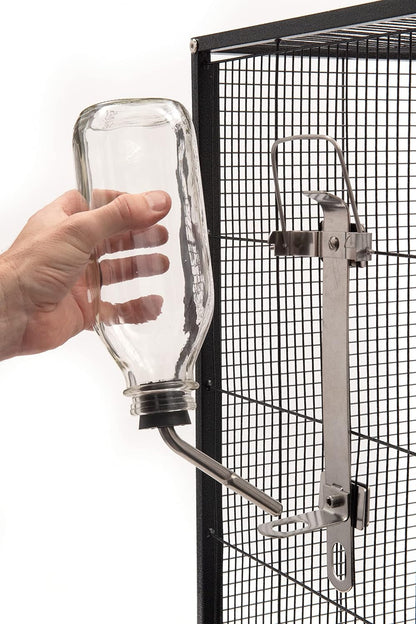 Lixit Heavy Duty Deluxe Glass Water Bottles for Birds, Dogs and Small Animals. (32oz Medium Tube)