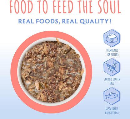 Soulistic Kitten, Tuna Formula in Gravy, 3oz Can, Pack of 12