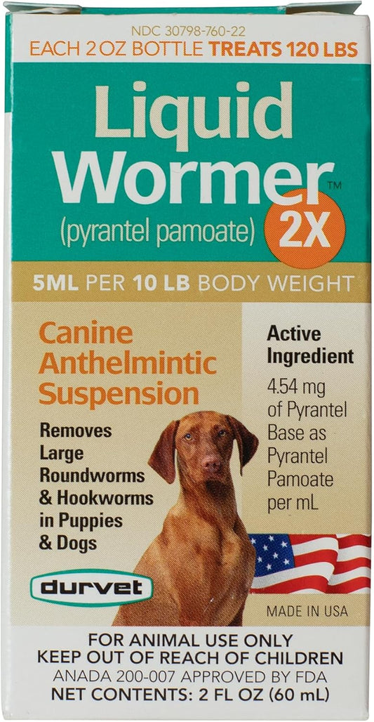 Durvet 2X Liquid Wormer, 2-Ounce