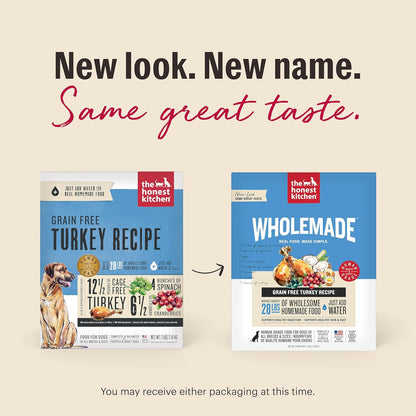 The Honest Kitchen Wholemade™ Dehydrated Grain Free Turkey Dog Food, 10 lb Box