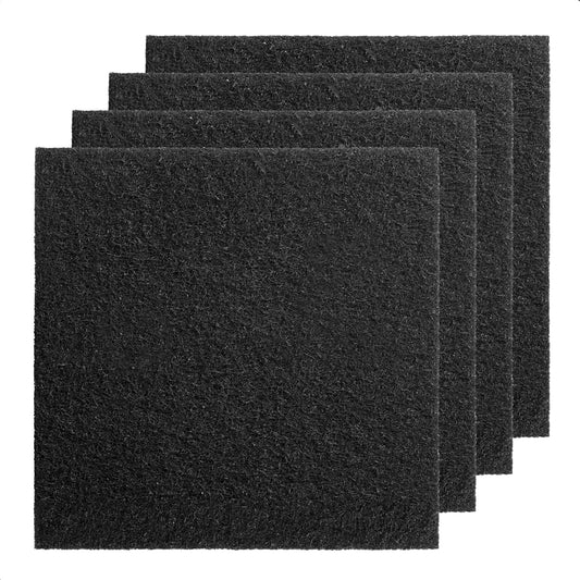 4Pcs Activated Carbon Filter Replacement with Pet Waste Trash Can, 6 x 6 Inch Replacement Activated Carbon Odor Filters for Air Filter