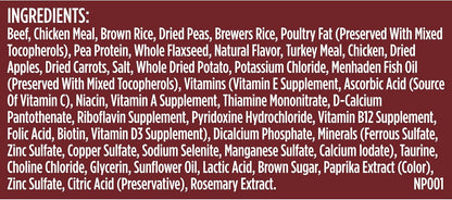 Nutrish Rachael Ray Dish Beef & Brown Rice Recipe with Veggie & Fruit Blend Dry Dog Food, 11.5 lb. Bag