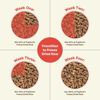 Pupford Good Dog Food, Freeze-Dried Raw, High-Protein, Superfood Ingredients, Vet-Approved, No Fillers or Artificial Additives (Beef Recipe, 16 oz)