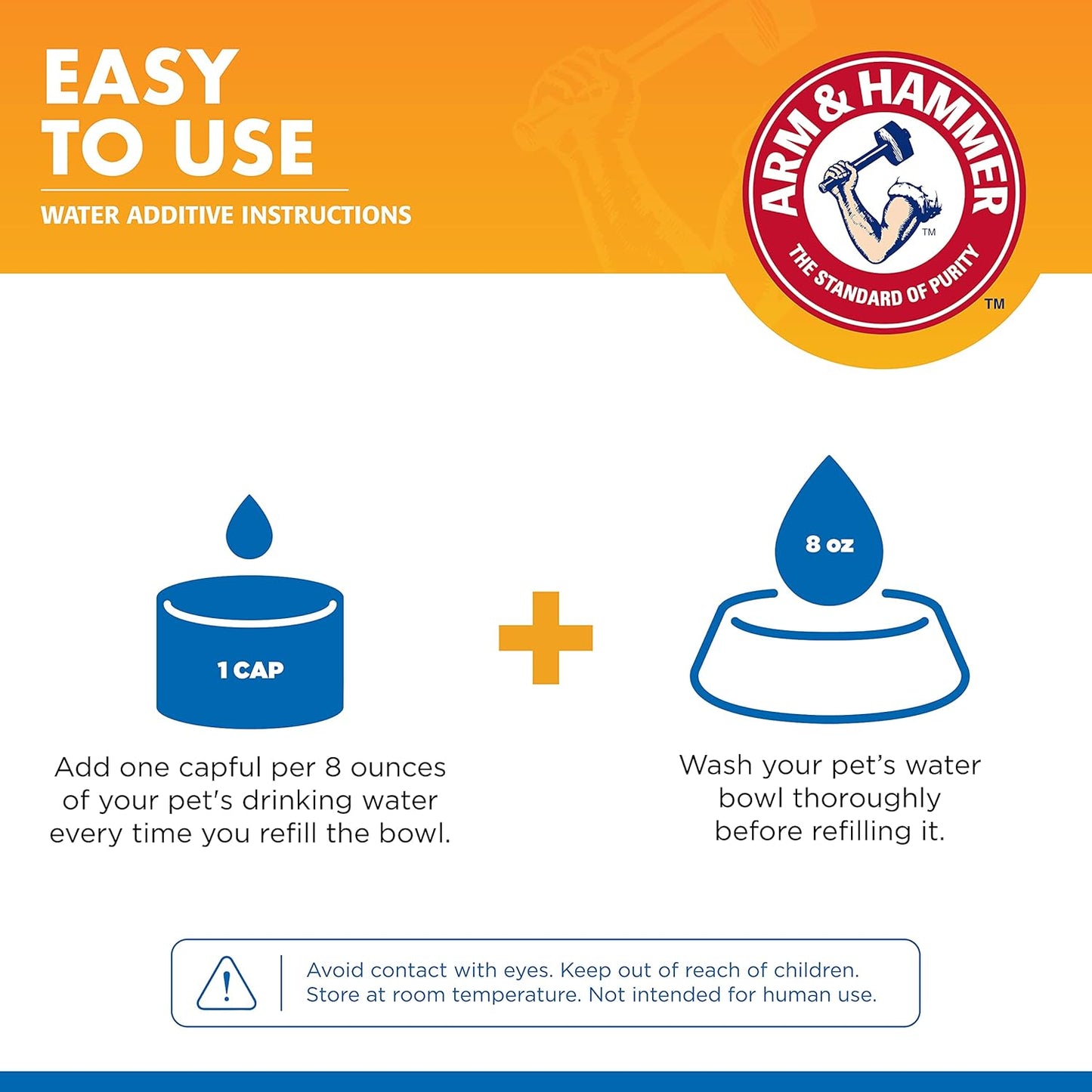 Arm & Hammer for Pets Combo Pack Dental Tartar Control Water Additive and Fresh Breath Vanilla Ginger Enzymatic Toothpaste | Includes 16 Oz Water Additive and 2.5 oz Dog Toothpaste