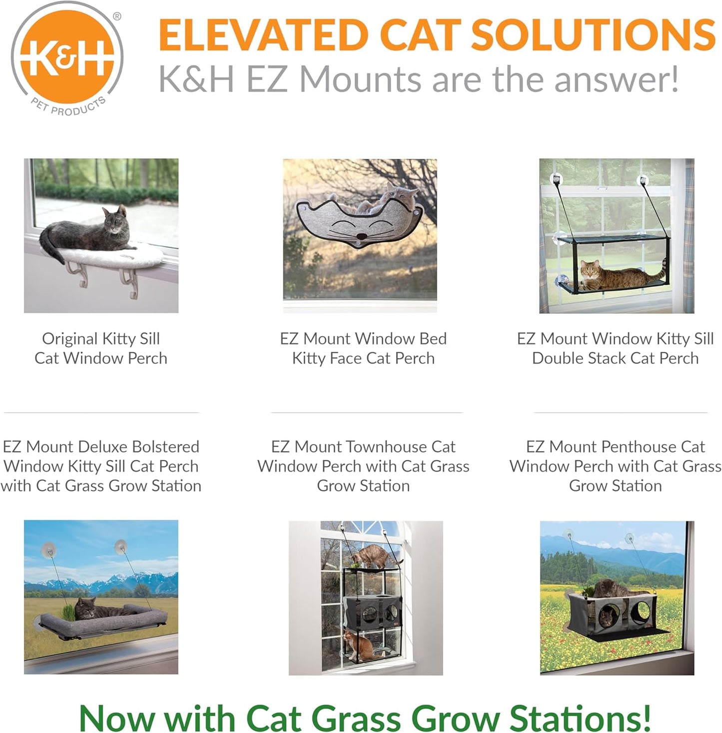 K&H Pet Products Kitty Sill Cat Window Perch for Large Cats, Orthopedic Window Hammock Bed Holds 40LBS, Washable Cover, Kitty Windowsill Bed Seat for Indoors - Cream Fleece, Unheated, 14 X 24in