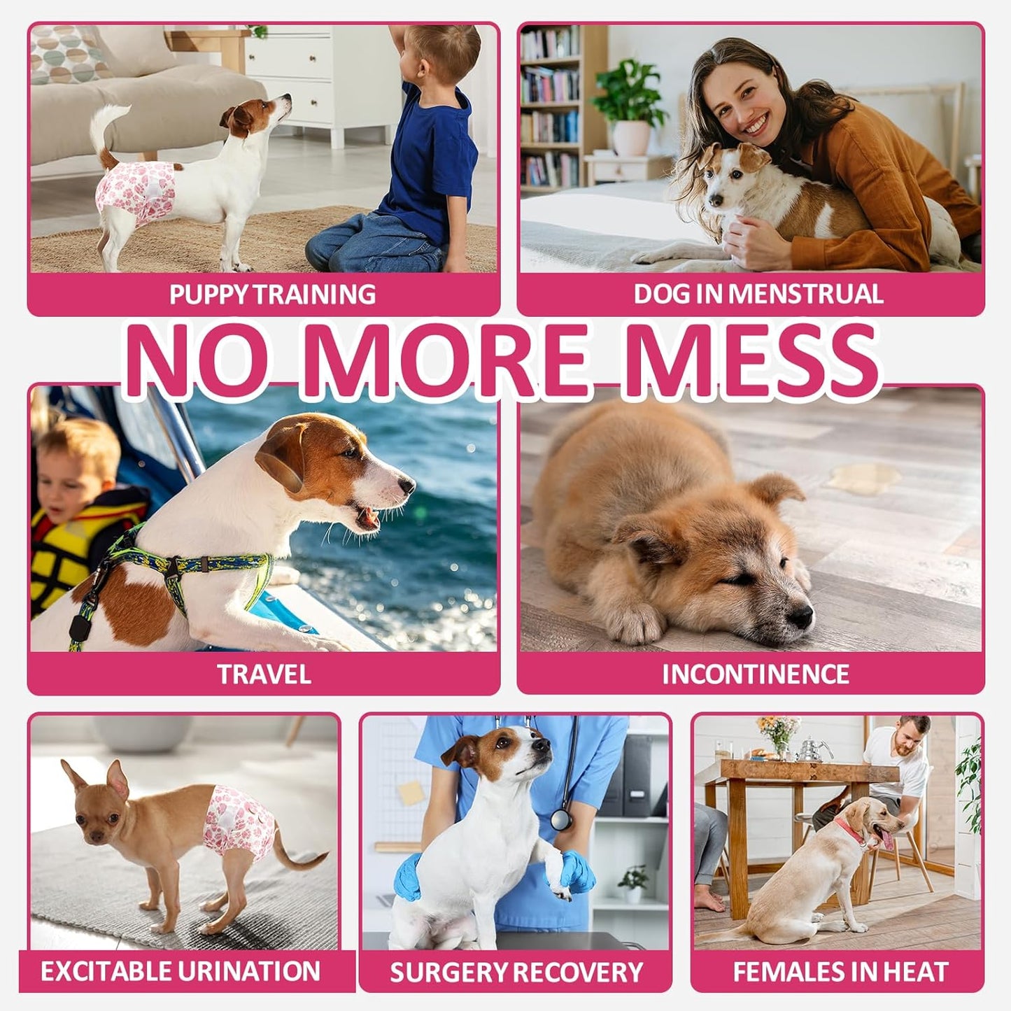 Dono Dog Diapers Female, X-Small, 32 Count