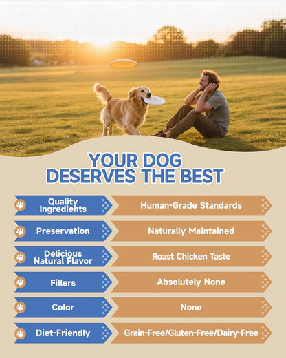 Dog Mushroom Drops + Dog Collagen Drops | Organic Mushroom Supplement & Liquid Collagen for Cats | Supports Joint, Immune, Skin & Coat Health | Roast Chicken Flavor | for All Ages