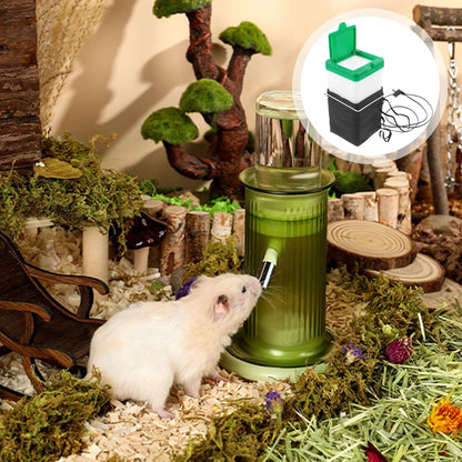 1Set Heated Rabbit Water Bottle 1L No Drip Heated Water Bottle for Rabbits USB Powered for Hamster Guinea Pigs BirdsHeated for Rabbits