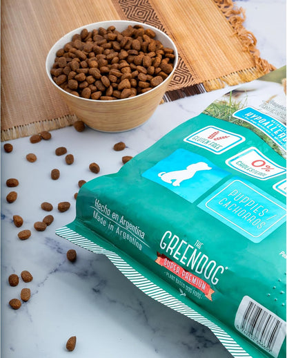 The Green Dog: Super Premium - Puppies - 6.6 Lb Bag Dog Food - Plant Based Protein, Vegan Dry Pet Kibble, Gluten Free, Complete Nutrition