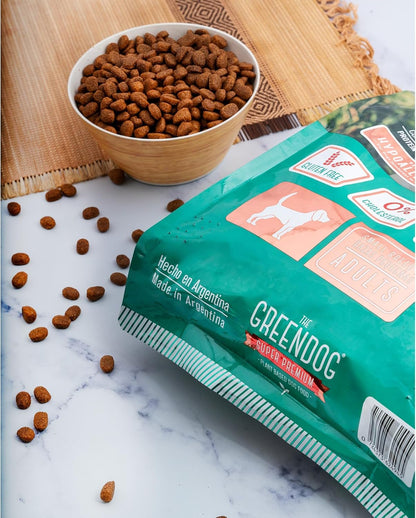 The Green Dog: Super Premium - Adult Small Bite - 6.6 Lb Bag Dog Food - Plant Based Protein, Vegan Dry Pet Kibble, Gluten Free, Complete Nutrition