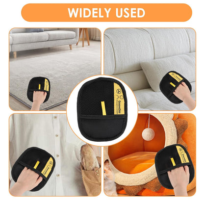 Tear Stain Comb for Small Dogs&Pet Hair Removal Glove set,Ultra-Fine Stainless Steel Dog Eye Booger Comb with Safe Rounded Teeth,Electrostatic Magic Brush Pet Hair Remover for Clothes Couch Carpet