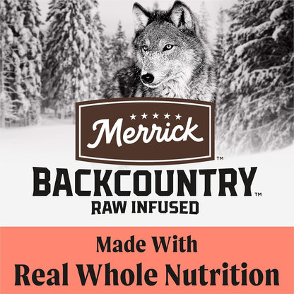 Merrick Backcountry Healthy Grains Premium Dog Food Kibble with Freeze Dried Raw Pieces, Pacific Catch Recipe - 20.0 lb. Bag