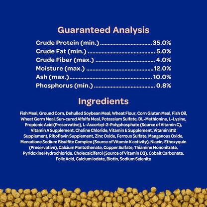 Kaytee Koi’s Choice Koi Floating Fish Food, For Koi, Goldfish and Pond Fish, 10 pounds