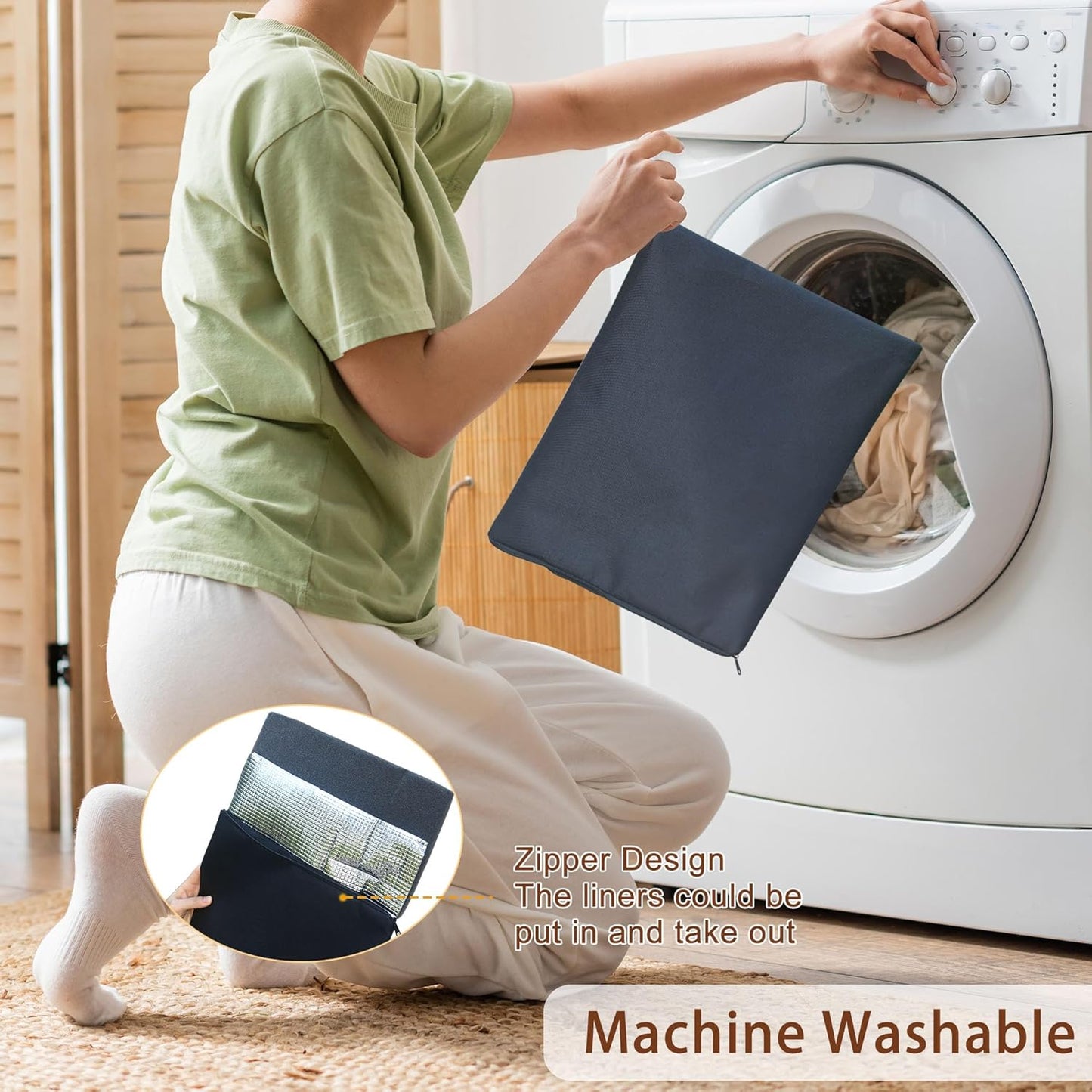 Rockever Outdoor Cat House, Insulated Outdoor Cat House with Warm Liner for Winter, Weatherproof Rabbit Hutch Bunny Cage, Wooden Outside Shelter for Feral Cats, Rabbits-Blue