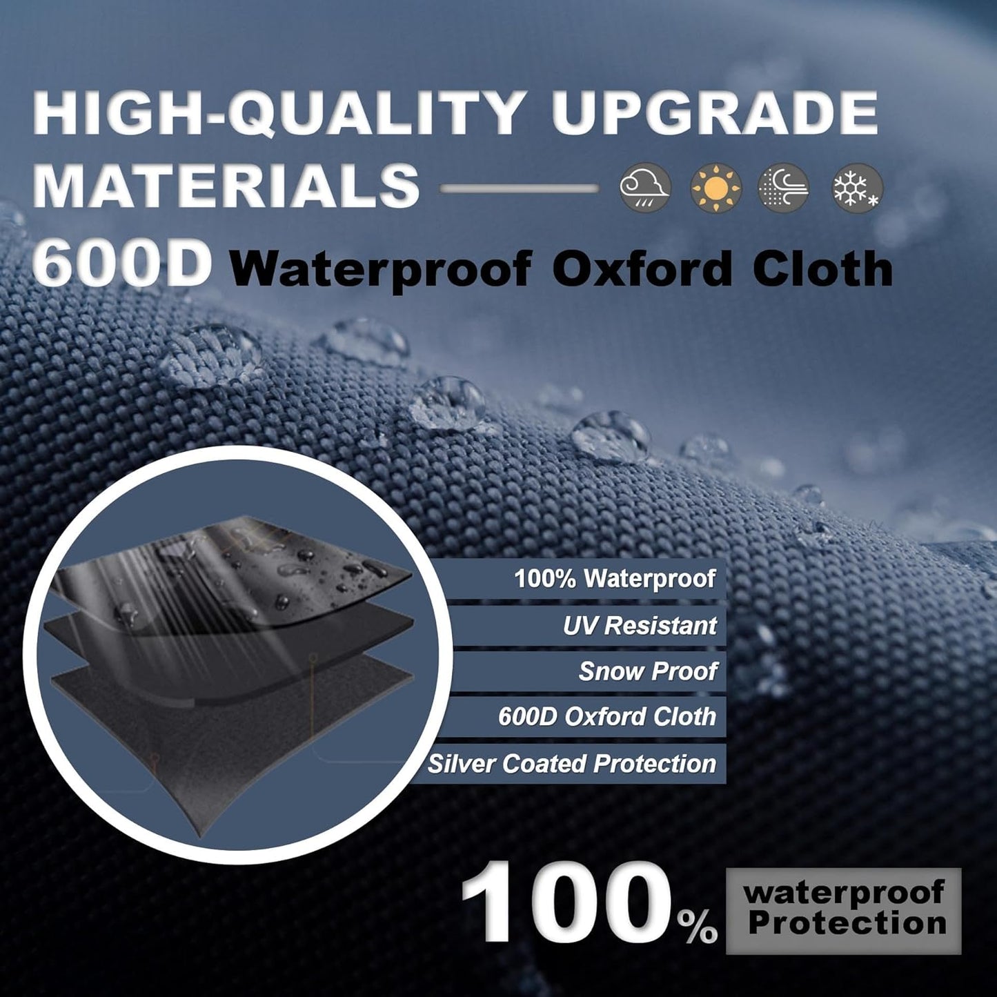 Outdoor Cat House Cover,Large Catio Cat Enclosures Dust Protection Cover, 600D heavy-duty waterproof tarpaulin , 100% Waterproof, 24.5"L x 23.4"W x 62.8"H ,Black