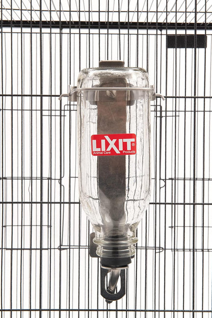 Lixit Heavy Duty Deluxe Glass Water Bottles for Birds, Dogs and Small Animals. (32oz Medium Tube)